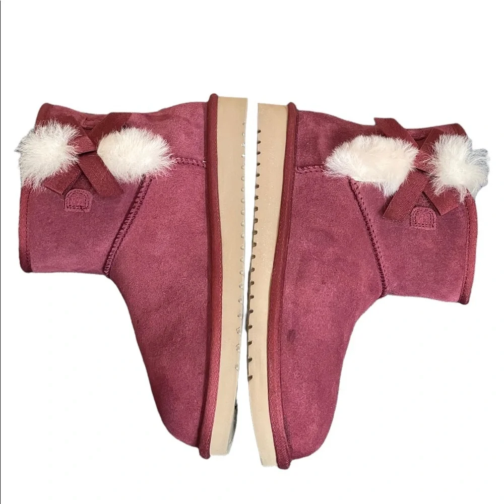 New‎ Koolaburra By Ugg Boots burgundy Victoria ankle size 7